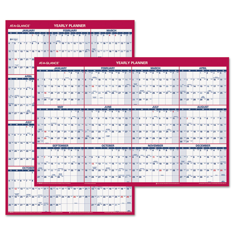 Picture of Vertical/Horizontal Wall Calendar, 24 x 36