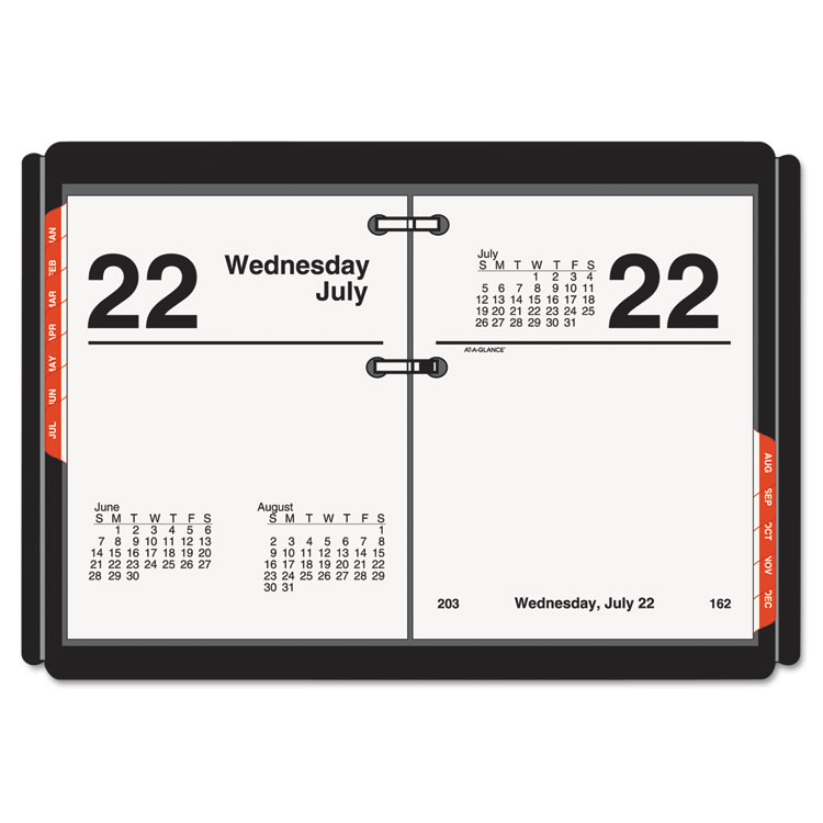 Picture of Compact Desk Calendar Refill, 3 x 3 3/4, White