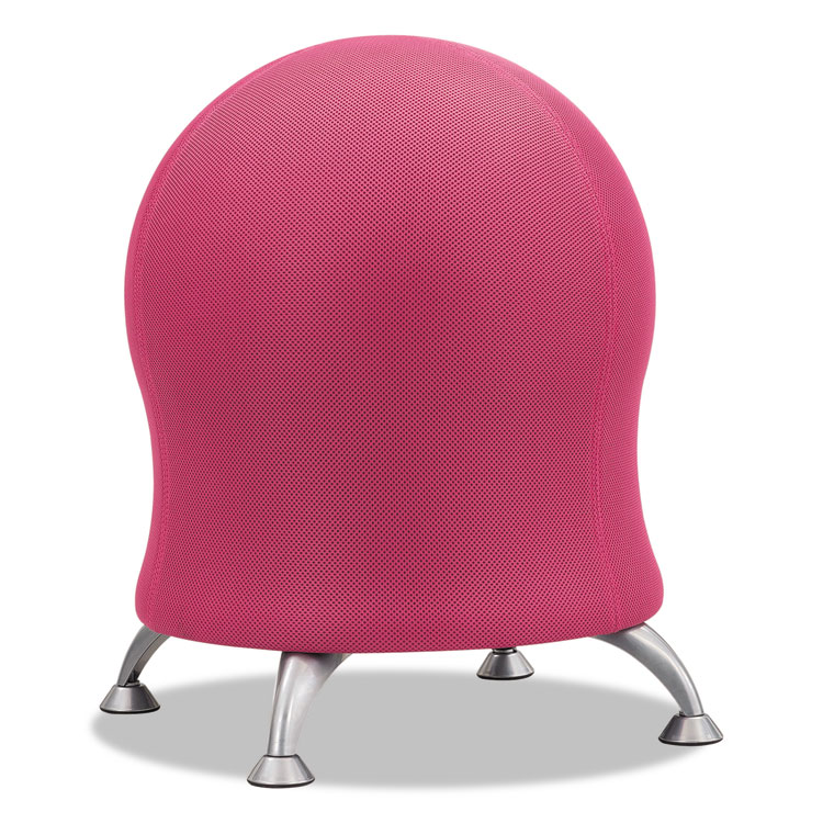 Zenergy Ball Chair, Pink Seat/Pink Back, Silver Base