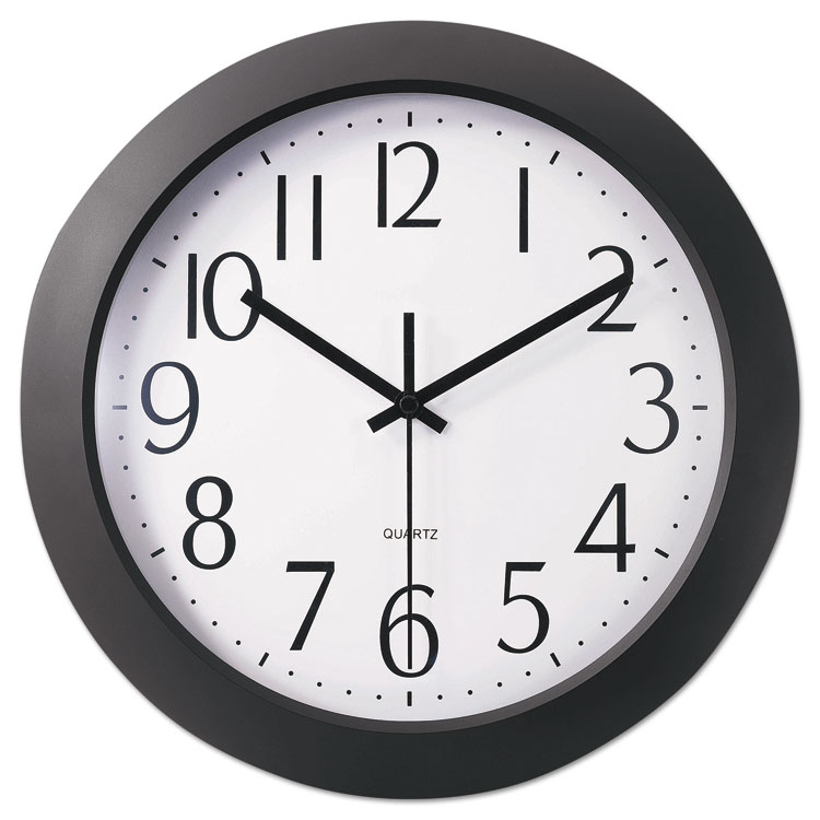 Picture of Whisper Quiet Clock, 12", Black