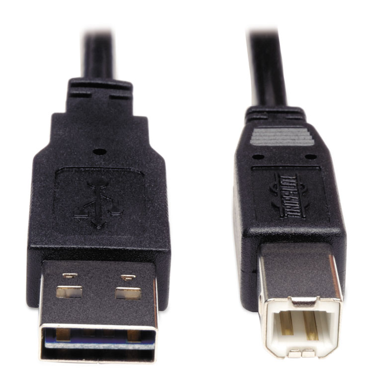 Picture of Reversible USB 2.0 Cable, Reversible A to B M/M, 6 ft