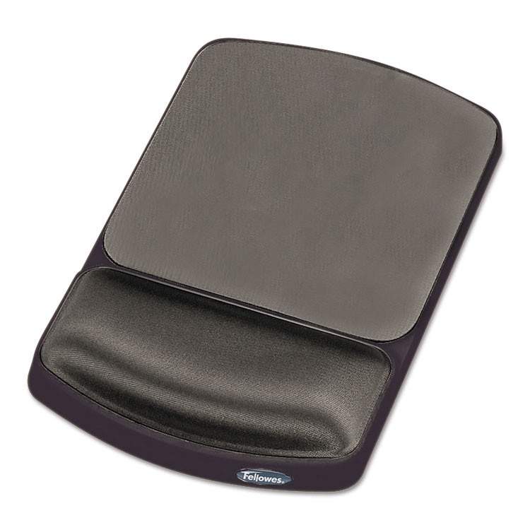 Picture of Gel Mouse Pad w/Wrist Rest, Nonskid, 6 1/4 x 10 1/8, Platinum/Graphite