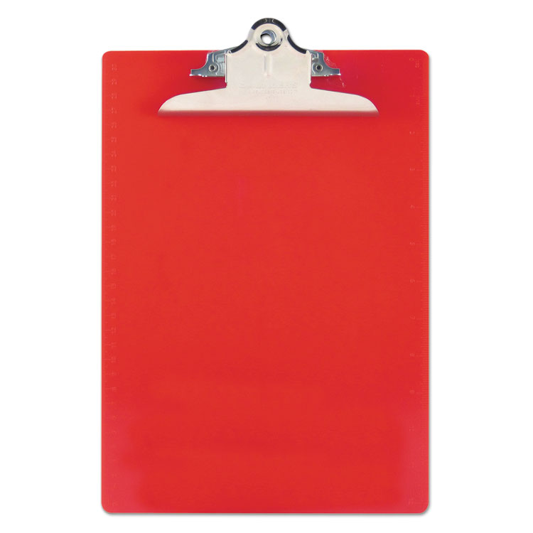 Picture of Recycled Plastic Clipboards, 1" Clip Cap, 8 1/2 x 12 Sheets, Red