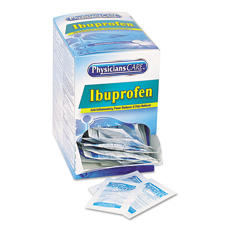 Picture of Ibuprofen Medication, Two-Pack, 200mg, 50 Packs/Box