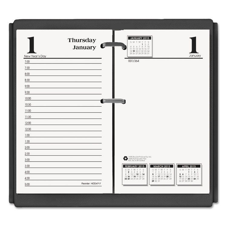 Picture of Economy Daily Desk Calendar Refill, 3-1/2w x 6h