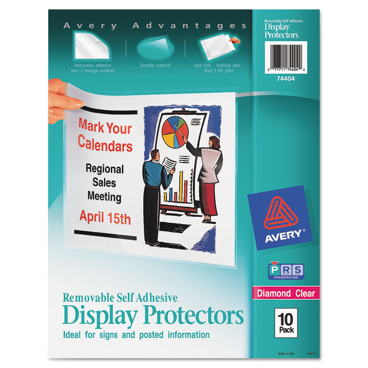 Picture of Top-Load Display Sheet Protectors, Letter, 10/Pack