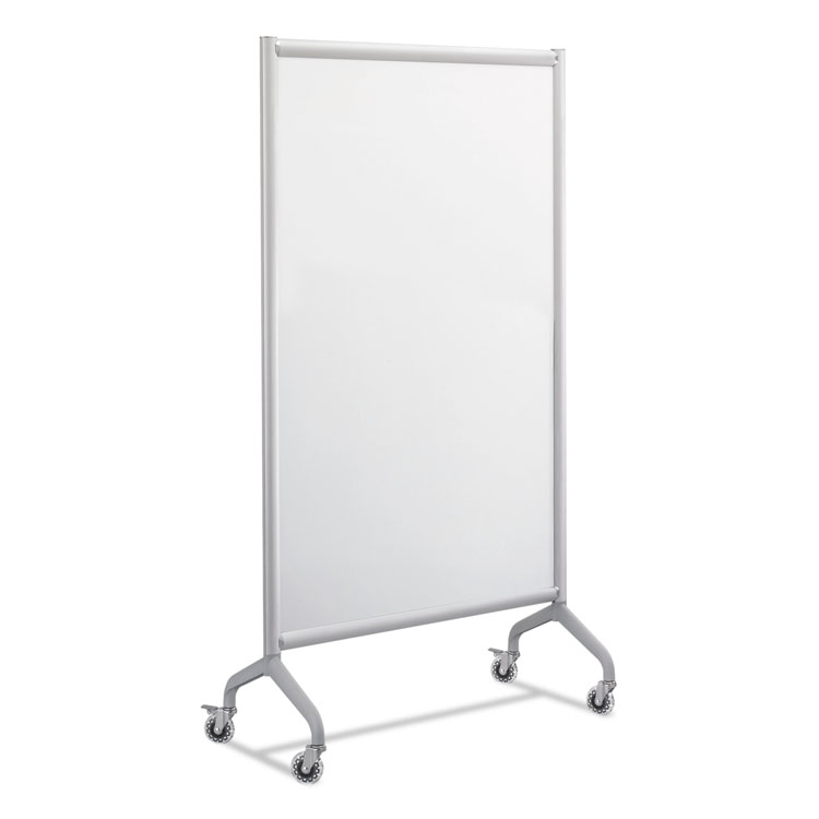 Picture of Rumba Full Panel Whiteboard Collaboration Screen, 36 x 66, White/Gray