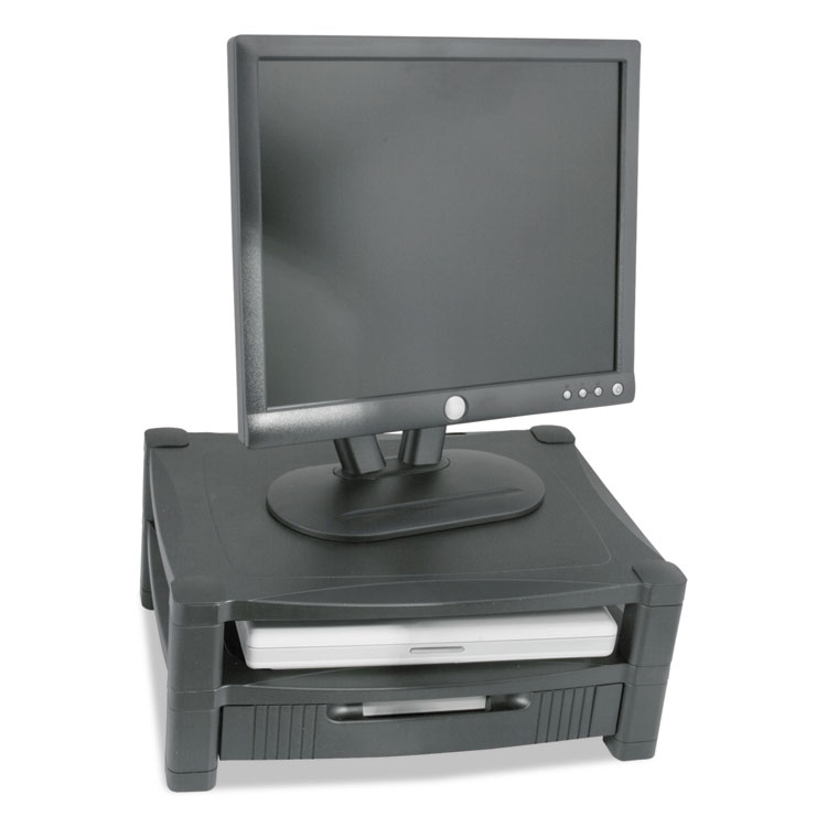 Picture of Two Level Stand, Removable Drawer, 17 x 13 1/4 x 3-1/2 to 7, Black