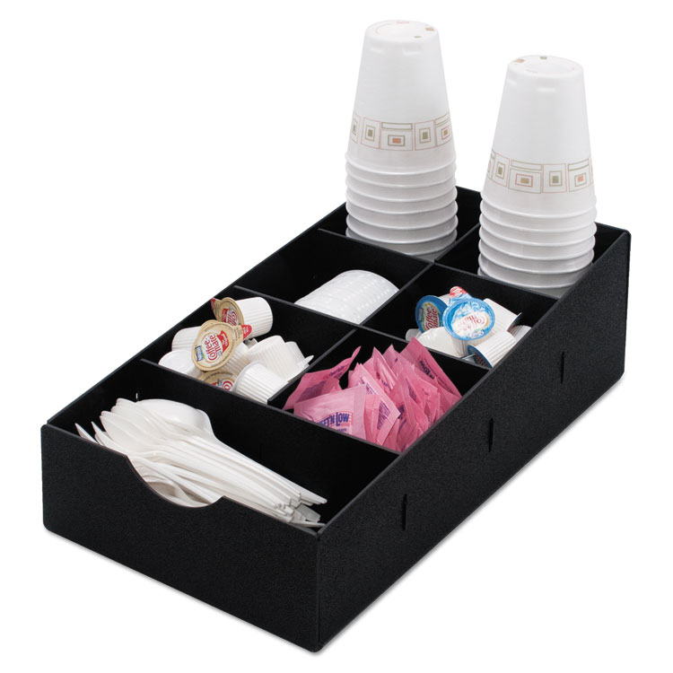 Picture of Condiment Caddy, 8 3/4w x 16d x 5 1/4h, Black