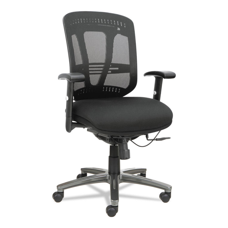 Picture of Alera Eon Series Multifunction Wire Mechanism, Mid-Back Mesh Chair, Black