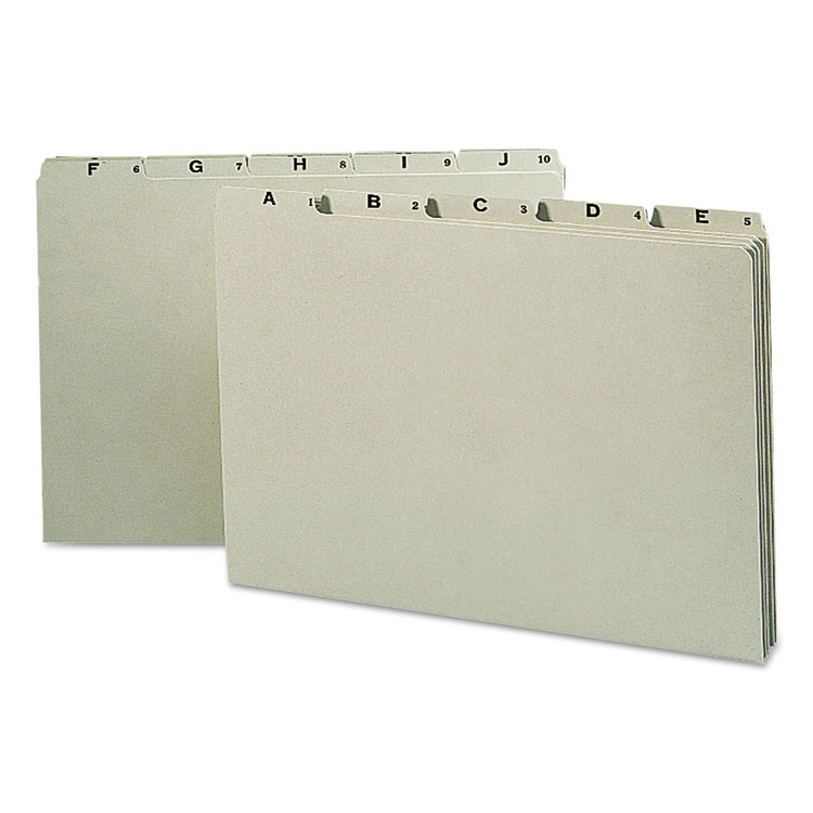 Picture of Recycled Top Tab File Guides, Alpha, 1/5 Tab, Pressboard, Legal, 25/Set