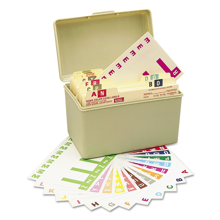 Picture of Alpha-Z Color-Coded First Letter Combo Alpha Labels Starter Set, A-Z, 1500/Box