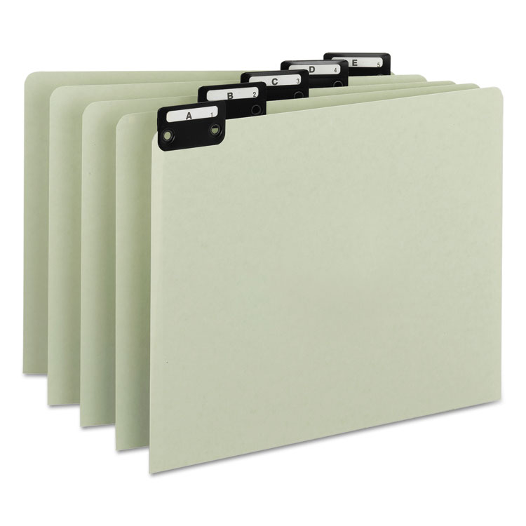 Picture of Recycled Top Tab File Guides, Alpha, 1/5 Tab, Pressboard, Letter, 25/Set