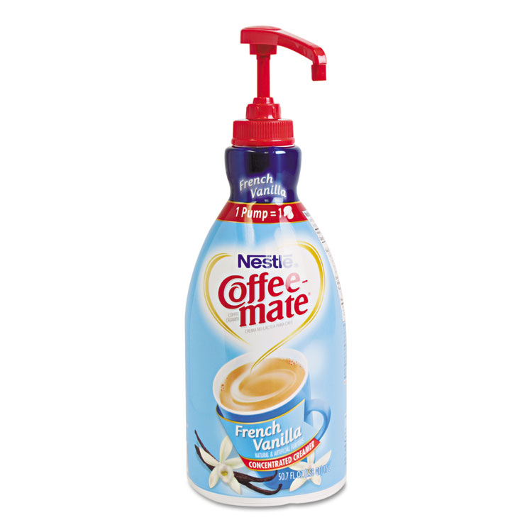Picture of Liquid Coffee Creamer, French Vanilla, 1.5 Liter Pump Bottle, 2/Carton