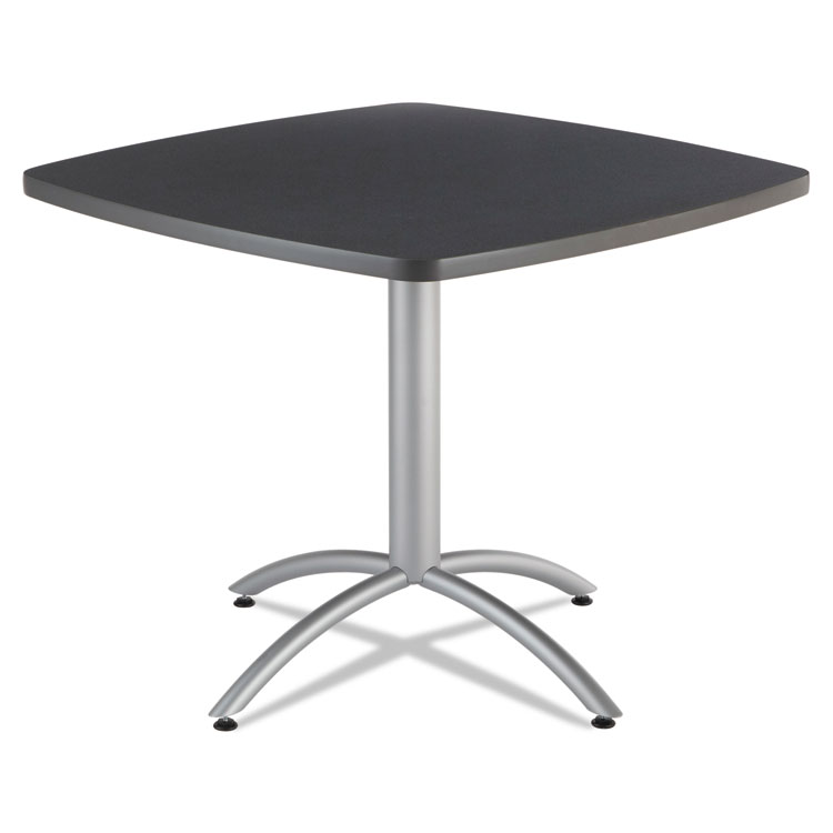 Picture of CaféWorks Table, 36w x 36d x 30h, Graphite Granite/Silver