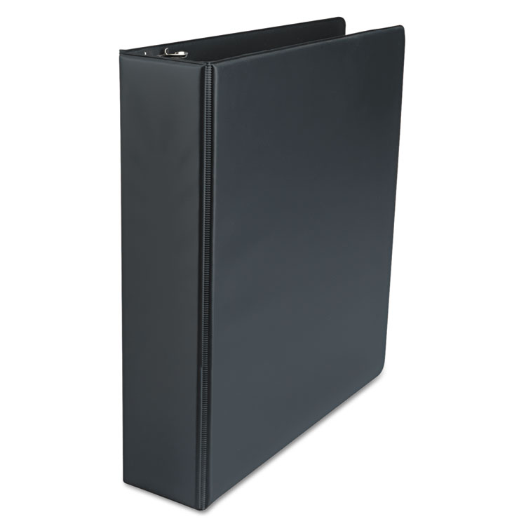Picture of Economy Non-View Round Ring Binder, 2" Capacity, Black, 4 per Pack
