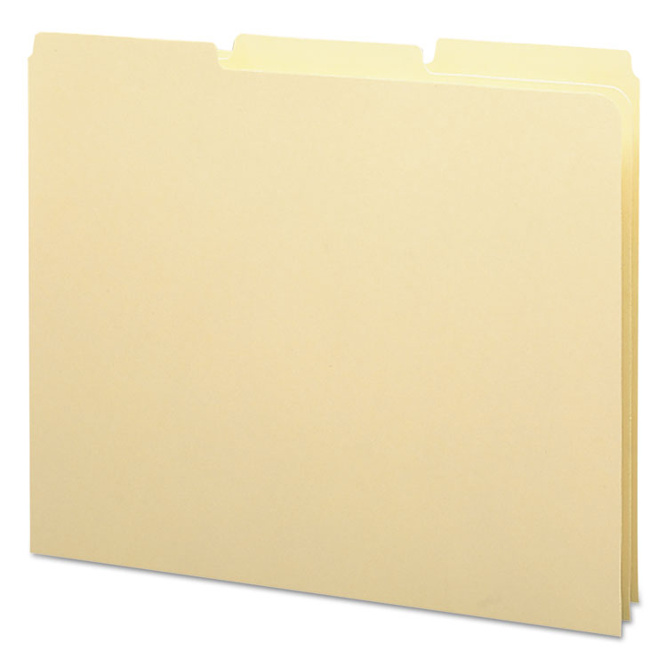 Picture of Recycled Tab File Guides, Blank, 1/3 Tab, 18 Pt. Manila, Letter, 100/Box