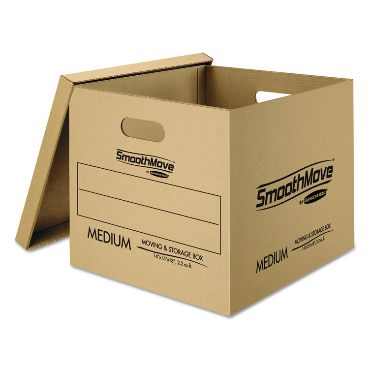 Picture of SmoothMove Classic Moving Boxes, 8-SM: 15l x 12w x 10h, 4-MED: 18l x 15w x 14h