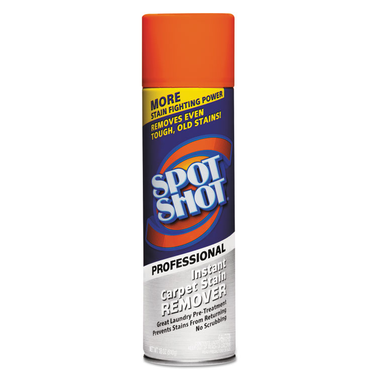 Picture of Spot Shot Professional Instant Carpet Stain Remover, 18oz Spray Can, 12/Carton