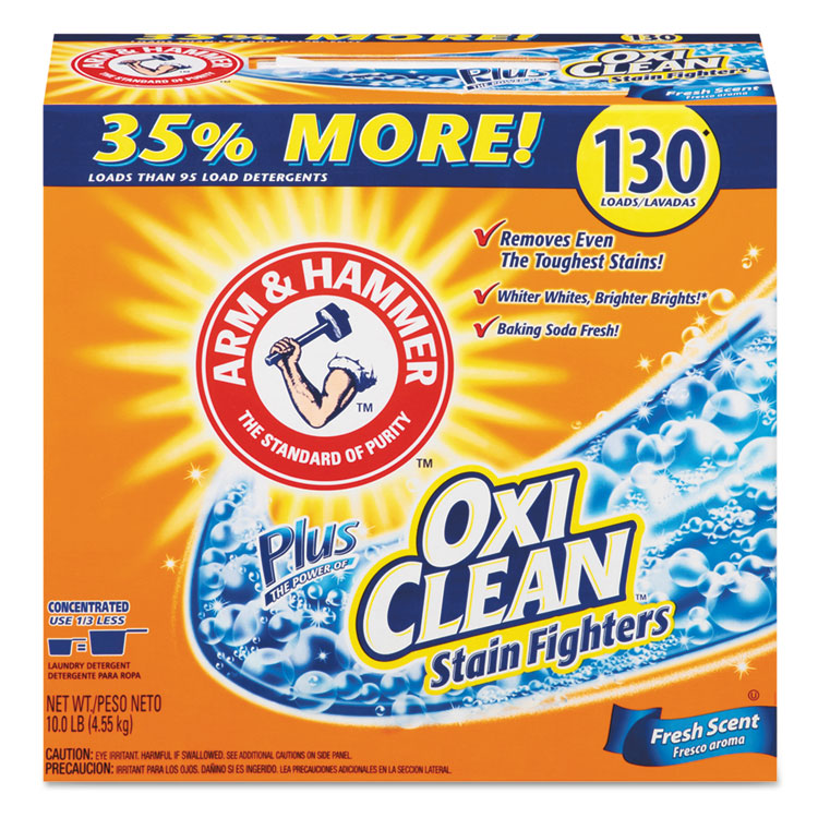 Picture of Power Of Oxiclean Powder Detergent, Fresh, 9.92lb Box, 3/carton
