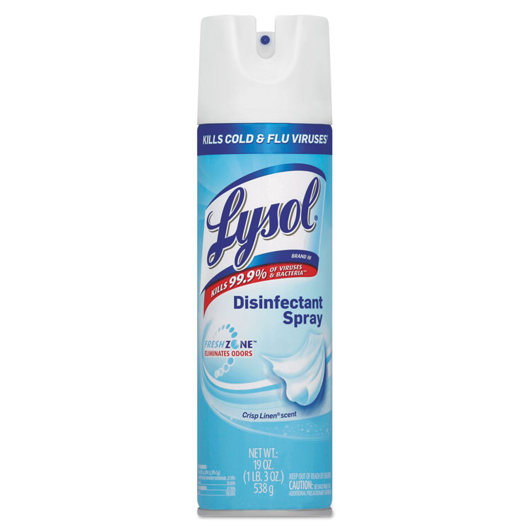Picture of Disinfectant Spray, Crisp Linen, 19oz Aerosol, 12/carton