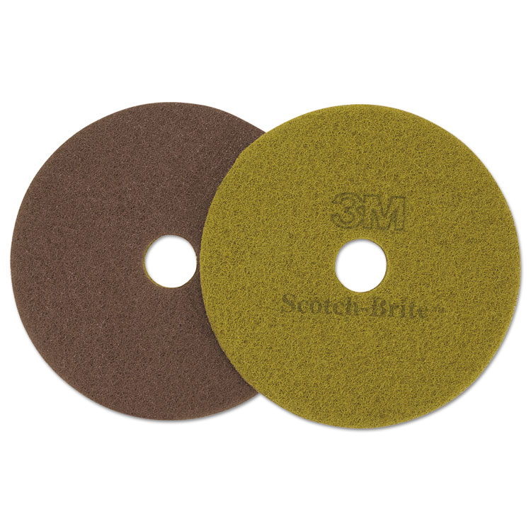 Picture of Diamond Floor Pads, 17" Diameter, Sienna, 5/carton