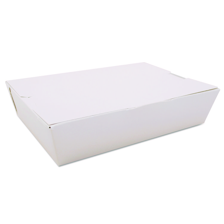 Picture of ChampPak Carryout Boxes, 2lb, 7 3/4w x 5 1/2d x 1 7/8h, White, 200/Carton