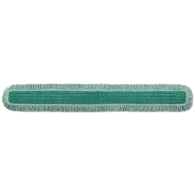 Picture of Hygen Dust Mop Heads With Fringe, Green, 60 In., Microfiber, Cut-End, 6/carton