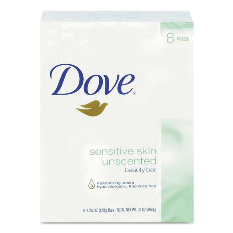 Picture of Sensitive Skin Bath Bar, 4.5 oz Bar, Unscented, 8/Carton