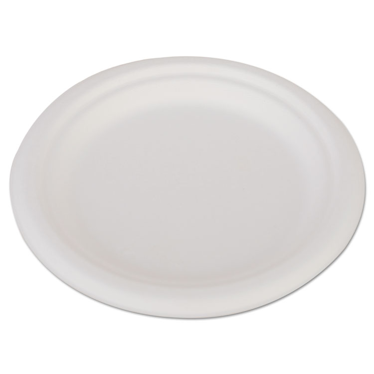 Picture of Champware Heavyweight Bagasse Dinnerware, Plate, 6", White, 1000/carton