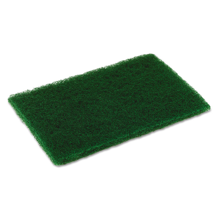 Picture of Medium Duty Scouring Pad, 6 X 9, Green, 10 Per Pack, 6 Packs/carton