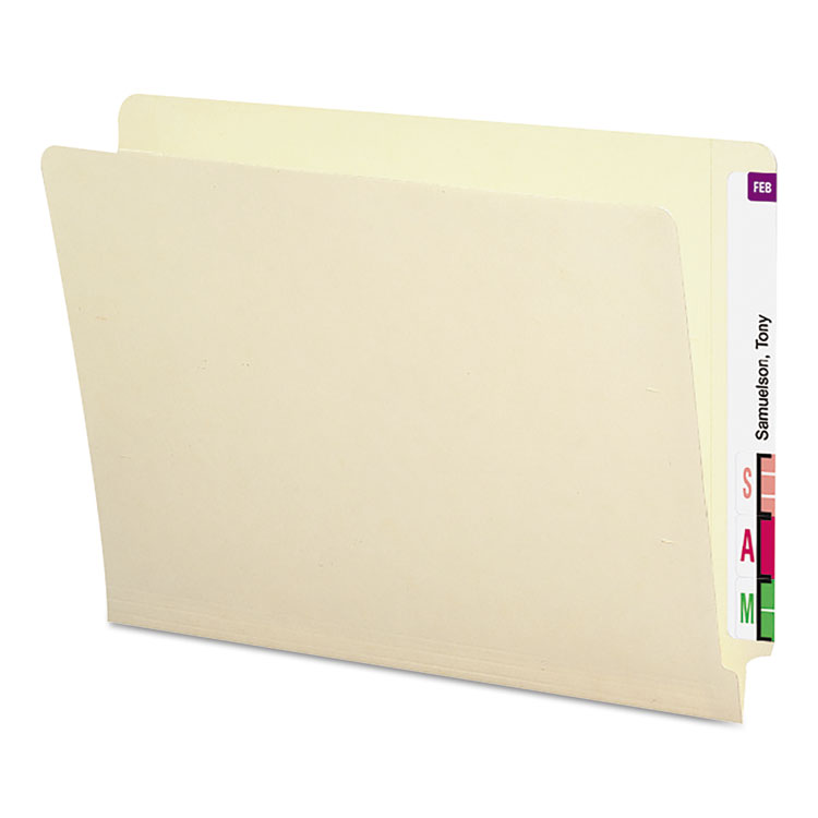 Picture of Heavyweight Folders, Straight Two-Ply End Tab, Letter, Manila, 50/Box