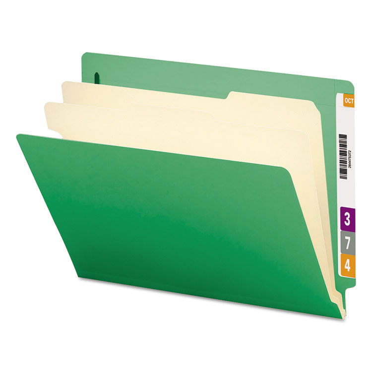 SMD26837 | Smead® 26837 Colored End Tab Classification Folders