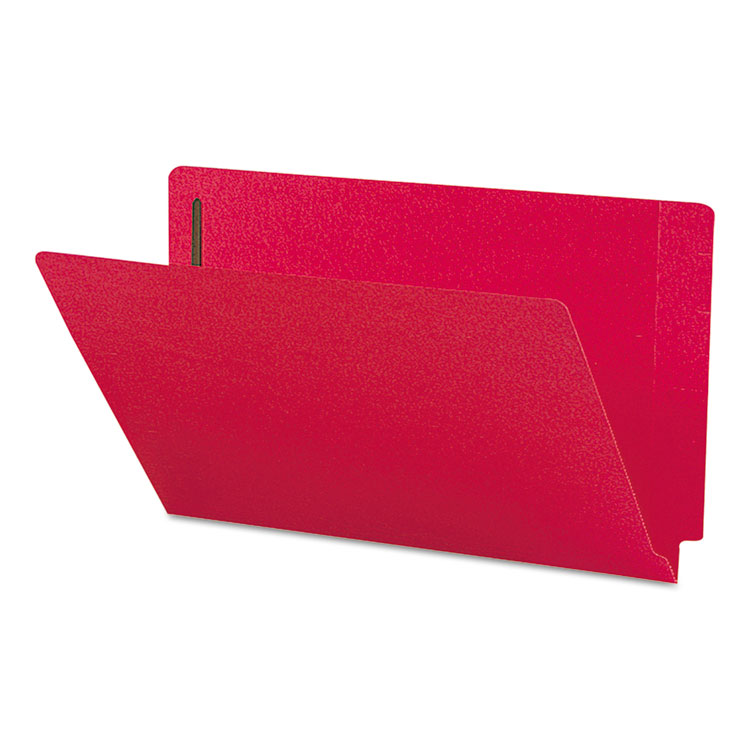 Picture of Two-Inch Capacity Fastener Folders, Straight Tab, Legal, Red, 50/Box