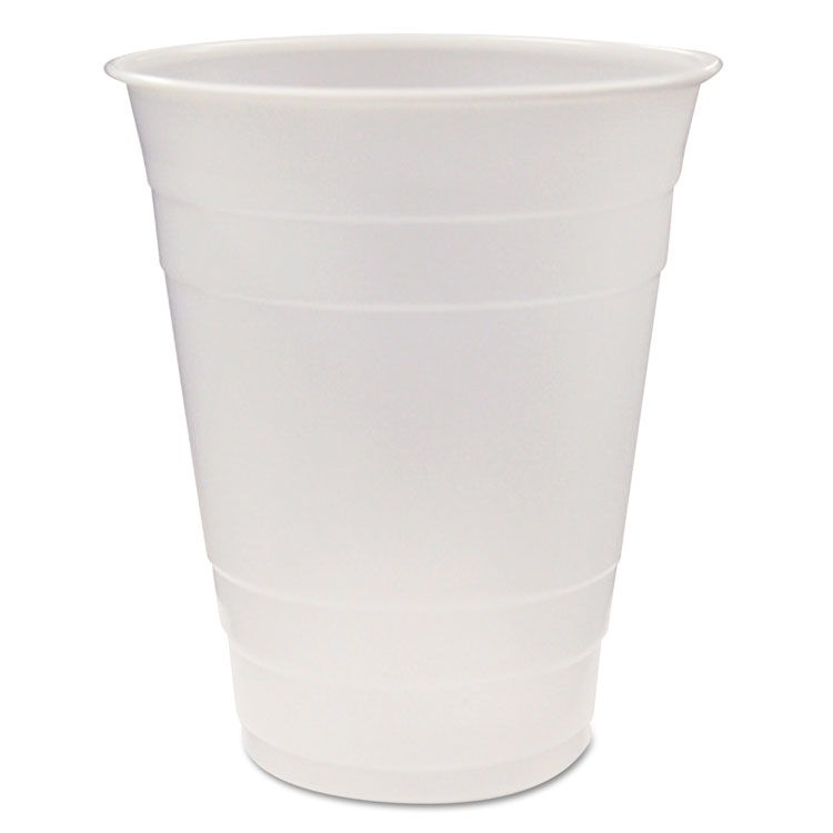 Picture of Translucent Plastic Cups, 16 Oz, Clear, 80/pack, 12 Pack/carton