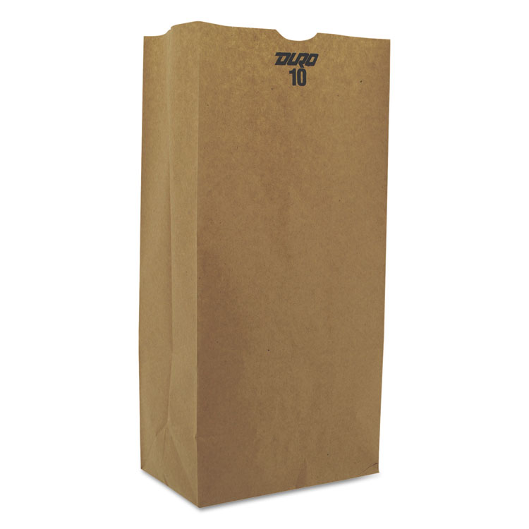 Picture of #10 Paper Grocery, 57lb Kraft, Extra-Heavy-Duty 6 5/16x4 3/16 X13 3/8, 500 Bags