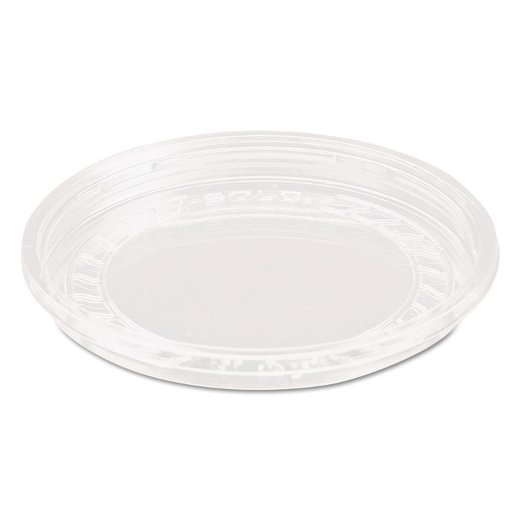 Picture of Bare Eco-Forward Rpet Deli Container Lids, 8oz, Clear, 50/pack, 10 Packs/carton