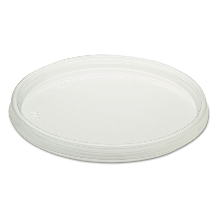 Picture of Non-Vented Cup Lids, Fits Foam Cups, Plastic, Clear, 500/carton