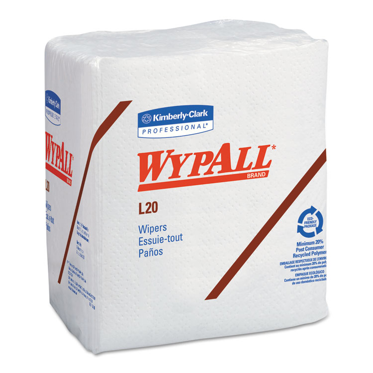 Picture of L20 Towels, 1/4 Fold, 4-Ply, 12 1/5 X 13, White, 68/pack, 12/carton