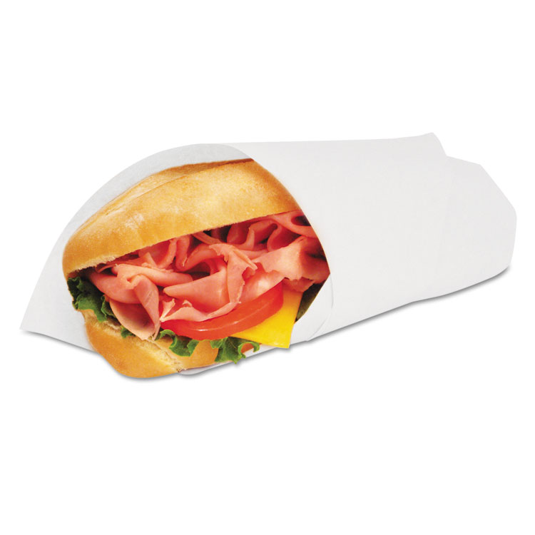 Picture of Grease-Resistant Wrap/Liner, 14 x 14, White, 1000/Pack, 4 Packs/Carton