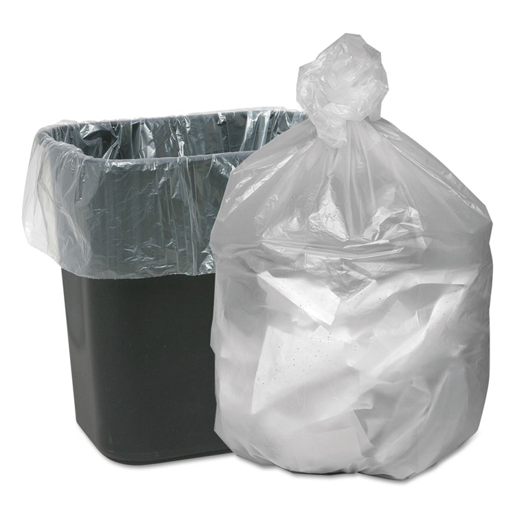 Picture of High Density Waste Can Liners, 16gal, 6mic, 24 x 31, Natural, 1000/Carton