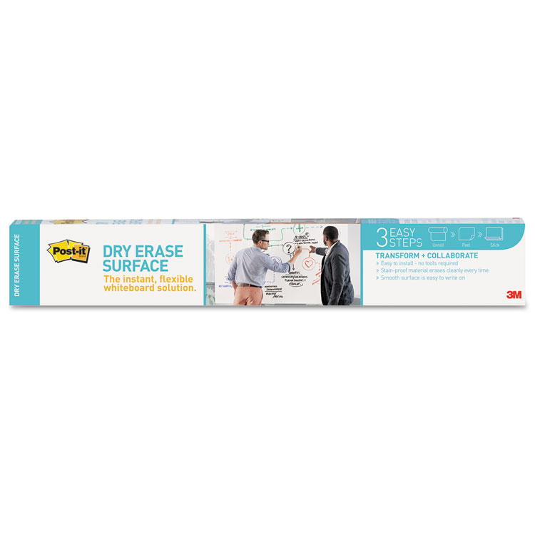 Picture of Dry Erase Surface with Adhesive Backing, 36 x 24, White