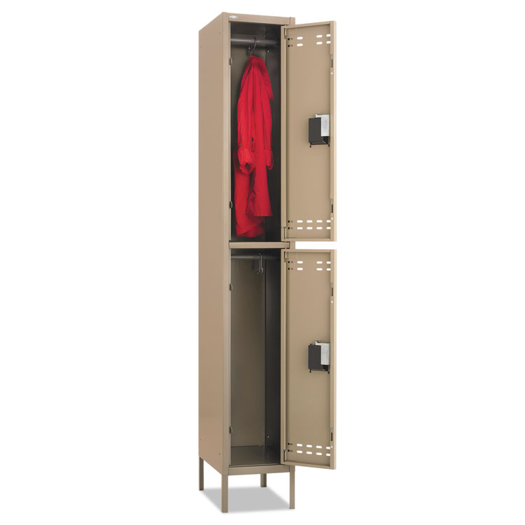 Picture of Double-Tier Locker, 12w x 18d x 78h, Two-Tone Tan