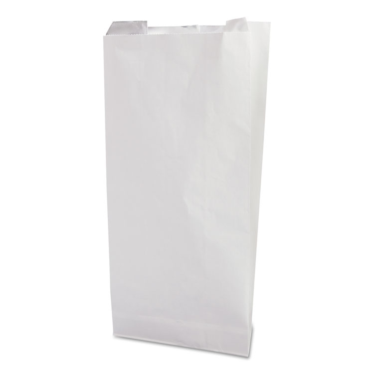 Picture of Grease-Resistant Sandwich Bags, 6 X 3/4 X 6 1/2, White, 2000/carton