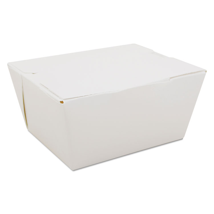 Picture of ChampPak Carryout Boxes, White, 4 3/8 x 3 1/2 x 2 1/2, 450/Carton