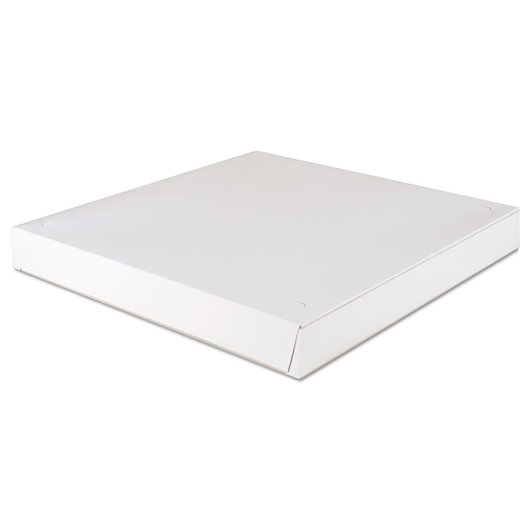 Picture of Paperboard Pizza Boxes,16 x 16 x 1 7/8, White, 100/Carton