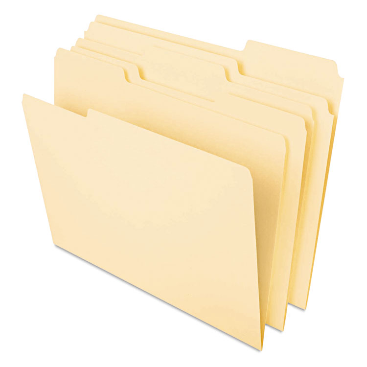 Picture of Heavyweight File Folders, 1/3 Cut One-Ply Top Tab, Legal, Manila, 50/Pack