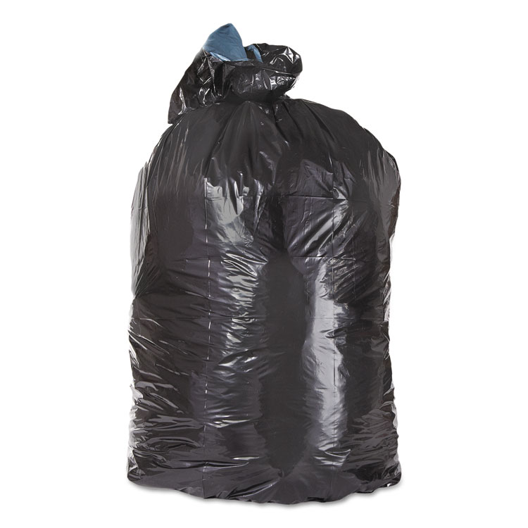 Picture of Low-Density Can Liners, 33gal, 23w X 10d X 39h, 1.60 Mil, Black, 100/carton