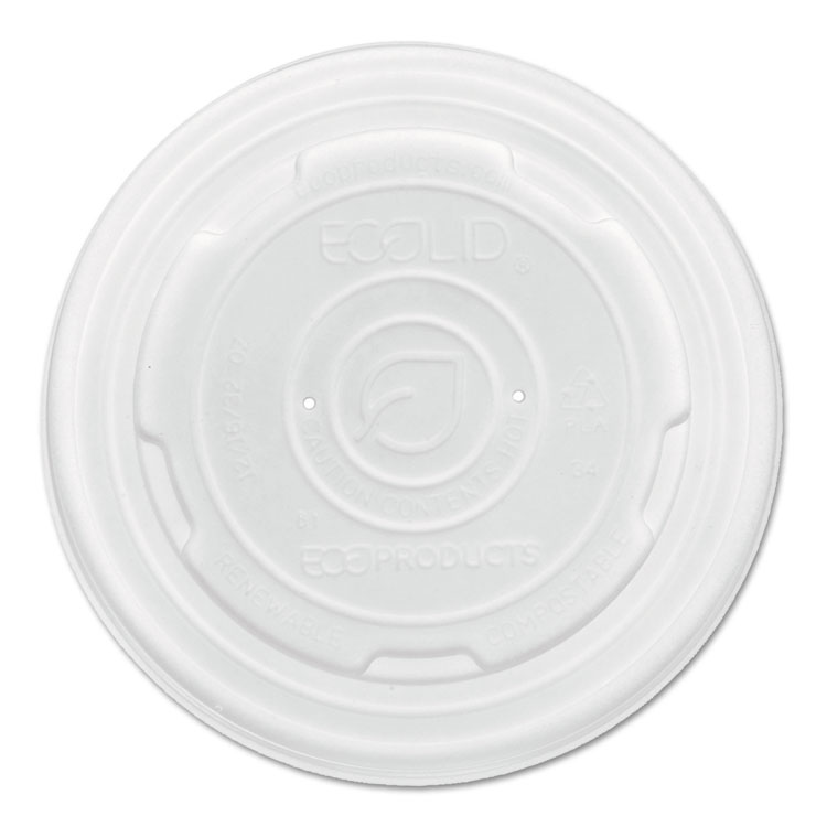 Picture of Ecolid Renewable & Compost Food Container Lids, Fits 8oz Sizes, 50/pk, 20 Pk/ct
