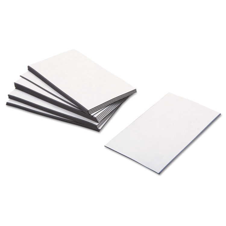 Picture of Business Card Magnets, 3 1/2 x 2, White, Adhesive Coated, 25/Pack